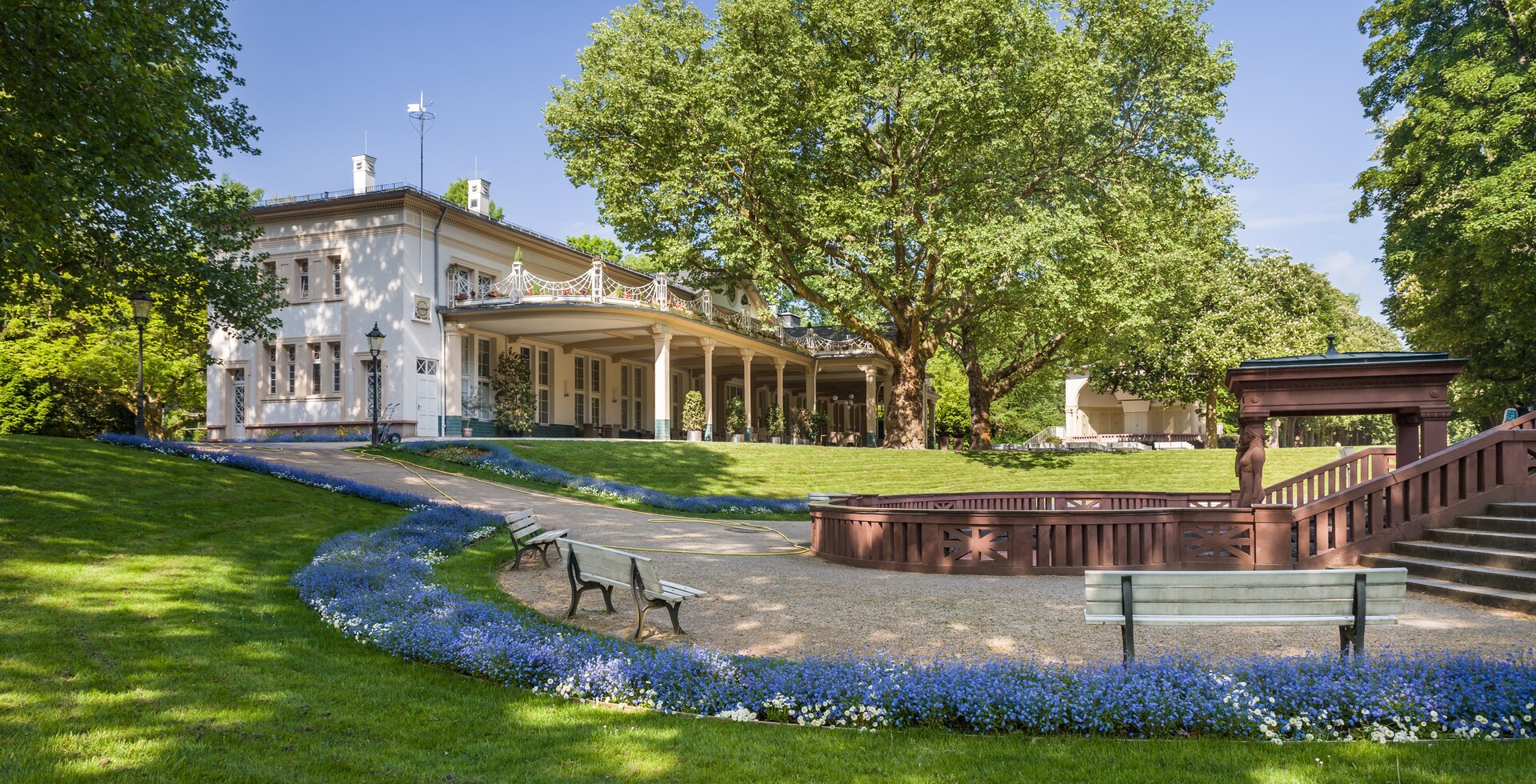 Kurpark spa garden pavilions in Bad Homburg