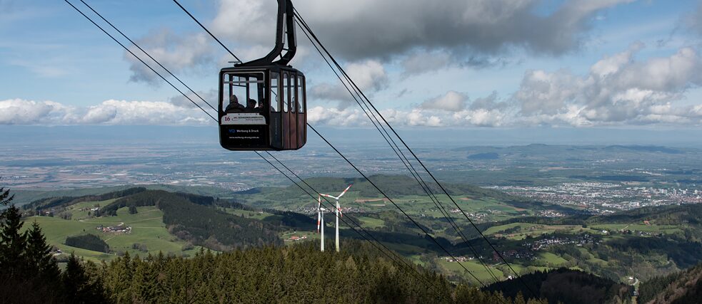 Schauinslandbahn gondola lift near Freiburg