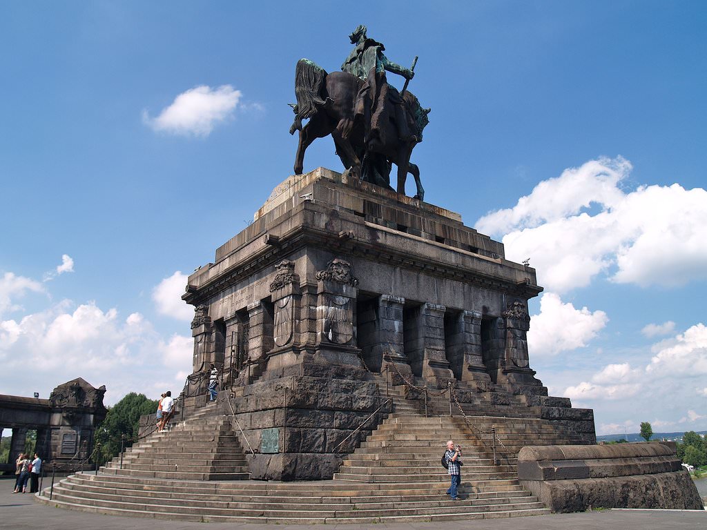 German Corner monument at the river confluence