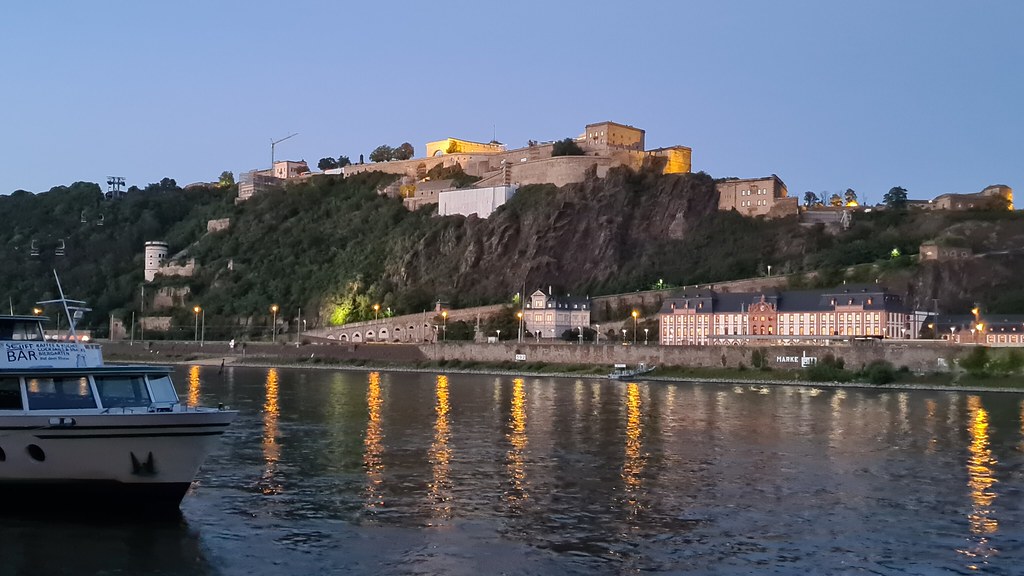 Ehrenbreitstein Fortress above the Rhine
