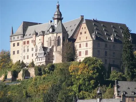 Marburg Castle overlooking the old town
