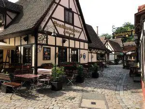 Handwerkerhof medieval craftsmen's courtyard in Nuremberg