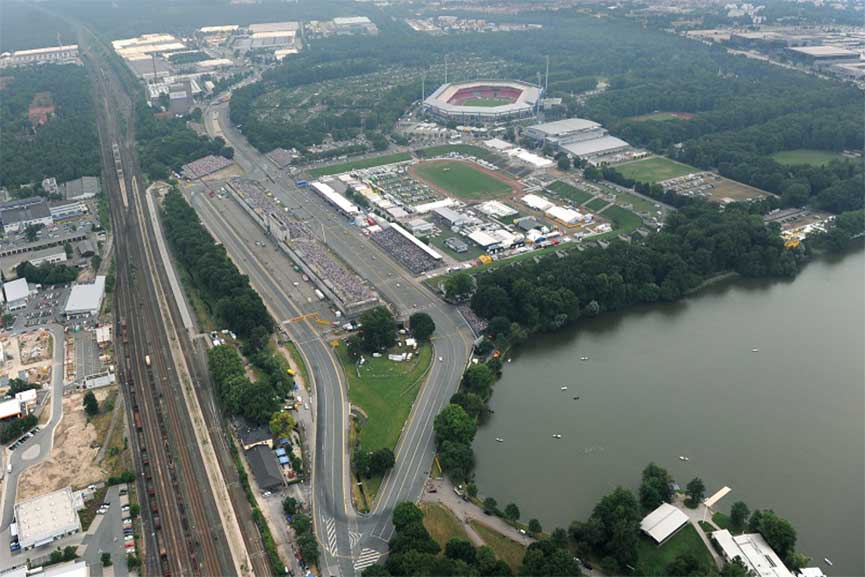 Norisring street circuit at the Nuremberg Rally Grounds
