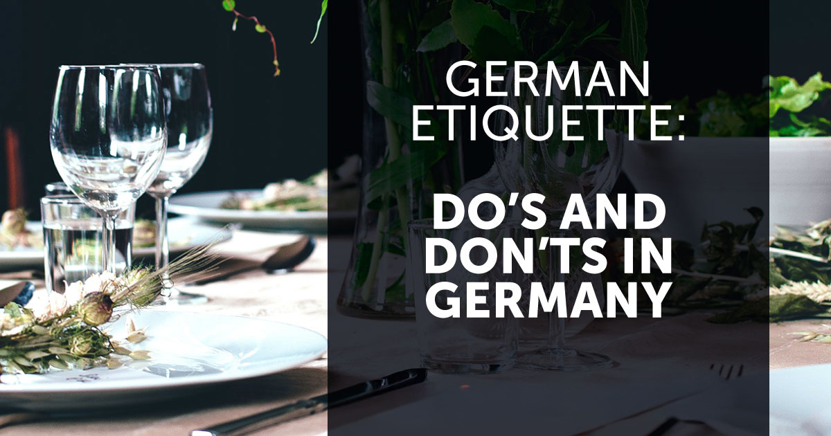 German Etiquette Cheat Sheet