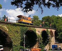 Nerobergbahn water-powered funicular in Wiesbaden